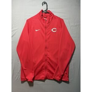 Nike Cincinnati Reds Jacket M Red Full Zip Dri Fit MLB Performance